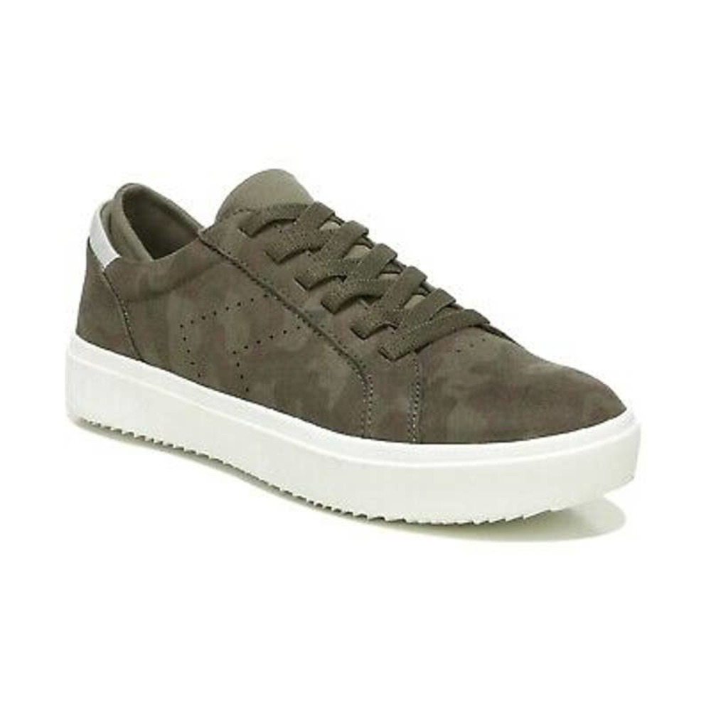 Dr. Scholl's Women's Wink Lace Oxfords Women's, olive camo fabric 10M